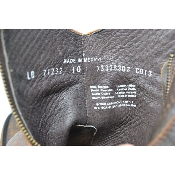 Liberty Black Womens Studded Leather Ankle Boots Size 10 LB-71232 vintage canela - Picture 15 of 16